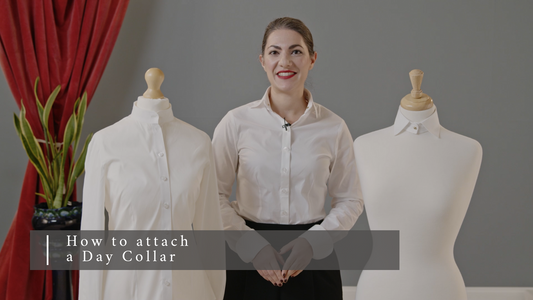 how to attach a day collar to a tunic shirt