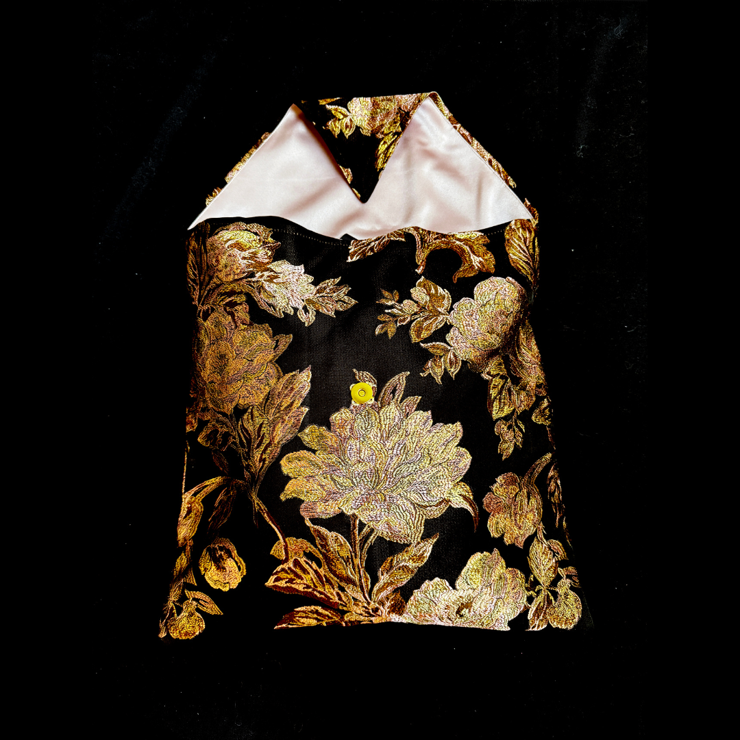 Barrister's Wig and Gown Pocket Black and Gold