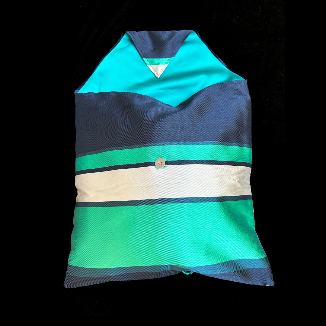 Barrister's Wig and Gown Pocket Green Striped