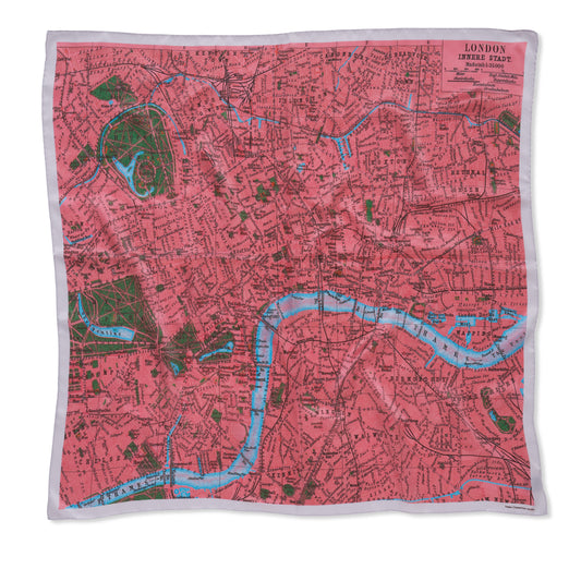 Chatterton City sur foulard en soie - Londres