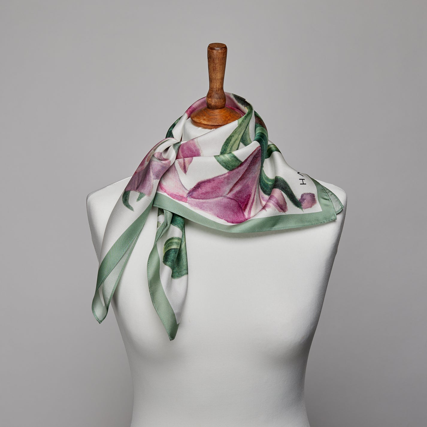 Hathaway Silk Scarf | Pink Lily | Ivy & Normanton