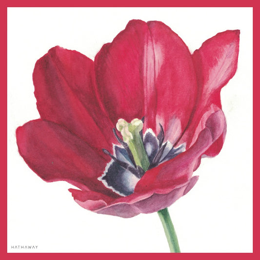 Écharpe en soie Hathaway - Tulipe
