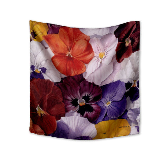 海瑟薇丝绸围巾 - 紫罗兰